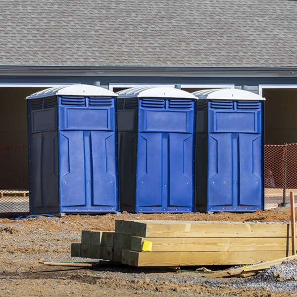 what is the maximum capacity for a single portable restroom in Tignall GA